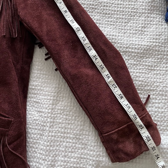 Vintage Genuine Leather Suede Fringe Jacket - Picture 6 of 9